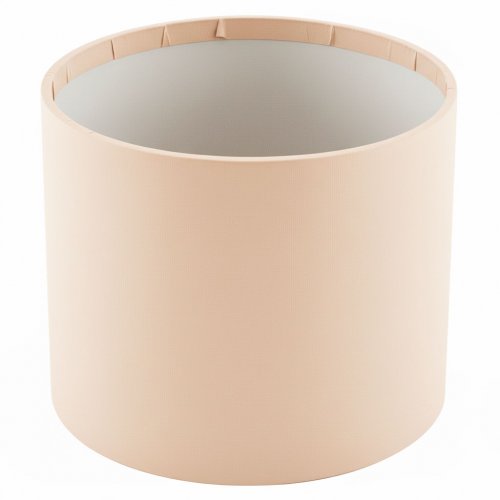 Кашпо картонне кругле (коробка капелюх) Мокко