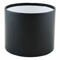 Кашпо картонное круглое (шляпная коробка) Черное