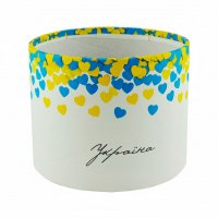 Кашпо картонне кругле (коробка капелюх) Україна