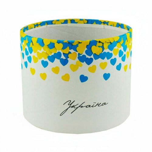 Кашпо картонное круглое (шляпная коробка) Україна