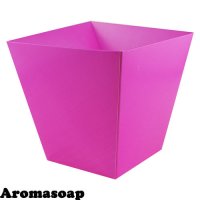 Cardboard flower pot Pink without handles