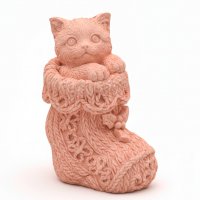 Киска в носке  3D элит-форма