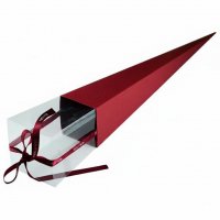 Flower cone box Burgundy