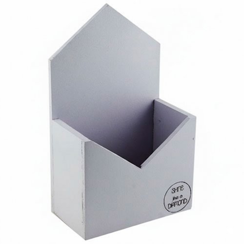 Wooden envelope box Lilac