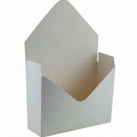 Коробка-конверт мала Біла для букета