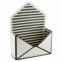 Small envelope box Black and white for a bouquet