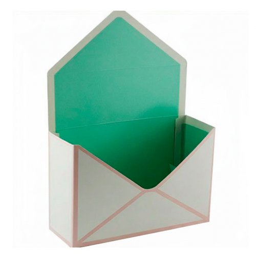 Small envelope box Mint for a bouquet