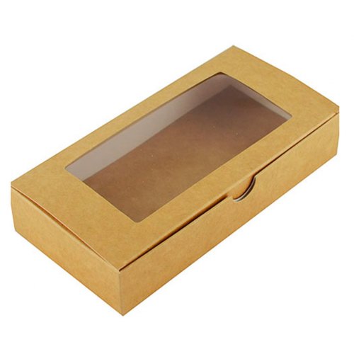 Коробка натуральна-Крафт з віконцем