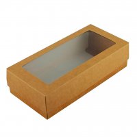 Pencil box with window Kraft