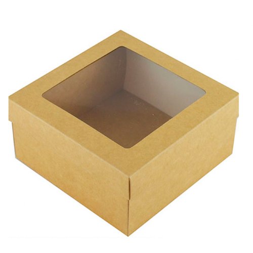 Kraft gift box with window