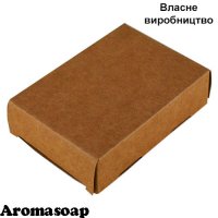 Коробка прямокутна Бокс темний крафт