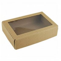 Коробка-гофро с окошком Техно