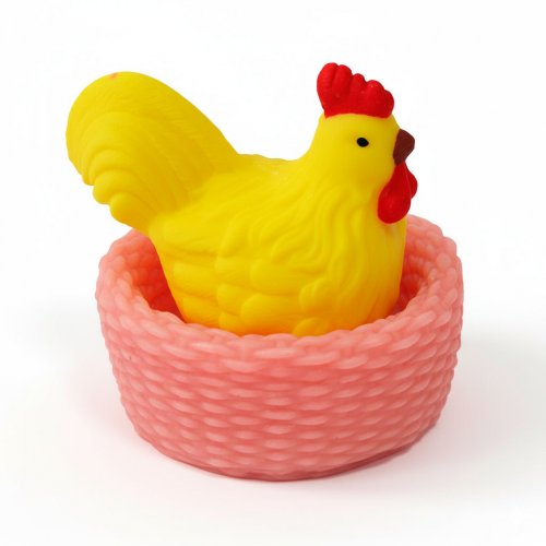 Set "Hen 3D + Nest 3D" (2 forms) silicone mold