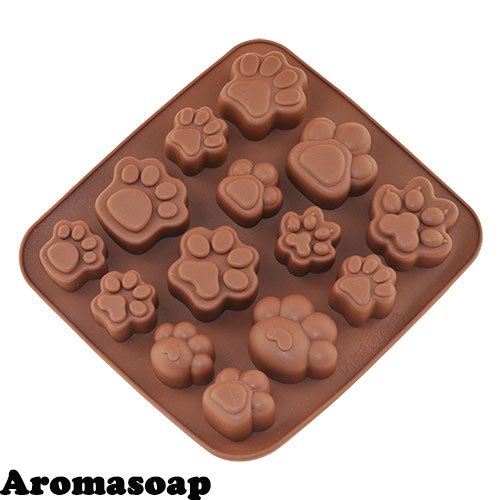 Soap mold Paw assorted mini plate (silicone)