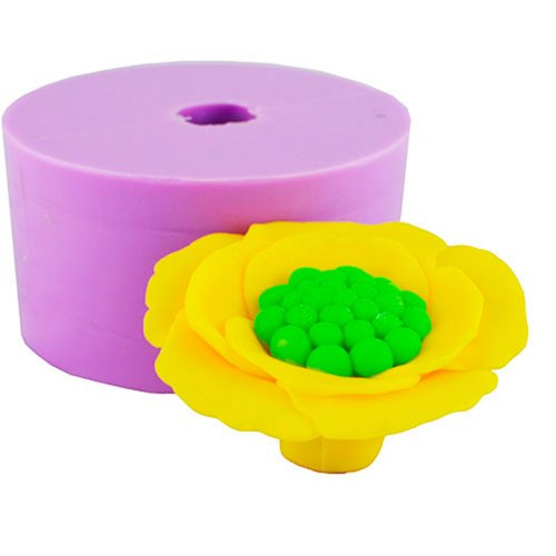 Water lily 3D silicone mold