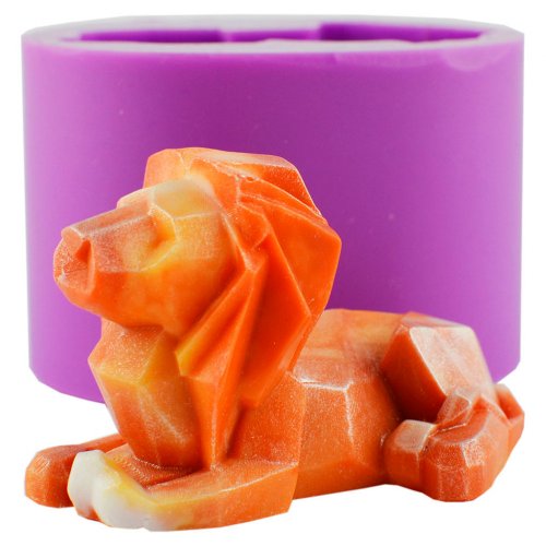 Лев граненый 3D элит-форма