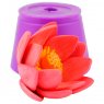 Lotus pink opened 3D silicone mold