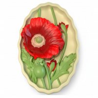 Маки в овале элит-форма