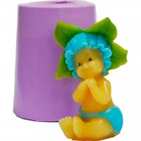 Little forest elf in a cap 3D silicone mold