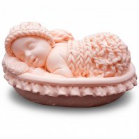 Baby in the cradle 3D silicone mold