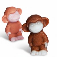 Monkey mini 3D silicone mold