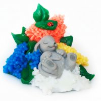 Mouse in lilac 3D silicone mold