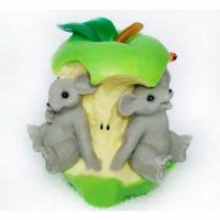 Мышки в яблоке 3D элит-форма