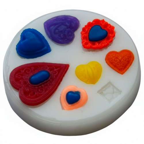 Молд 051 Серденька мереживні