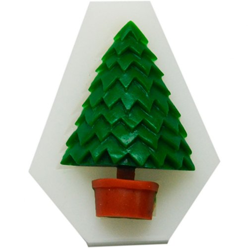 Mold 125 Christmas tree in a pot