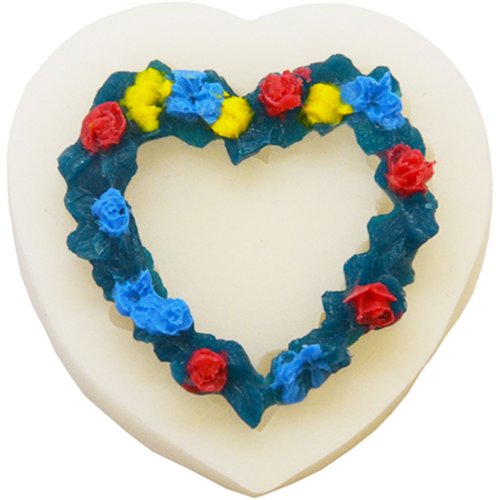 Mold 128 Heart of flowers