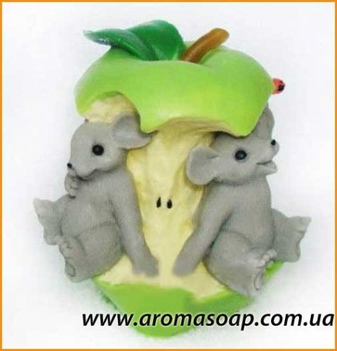  Мишки в яблуці 3D еліт-форма