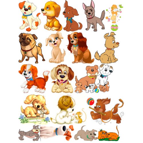 Набор картинок Собачки