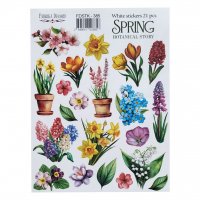Набор наклеек (стикеров) 385 Spring botanical story 21 шт