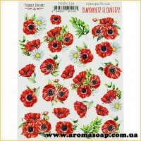 Набір наклейок (стікерів) 118 Summer flowers