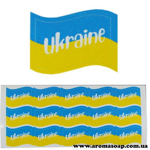 Наклейки №018 10 шт Ukraine