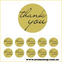 Наклейки №001 10 шт Thank you