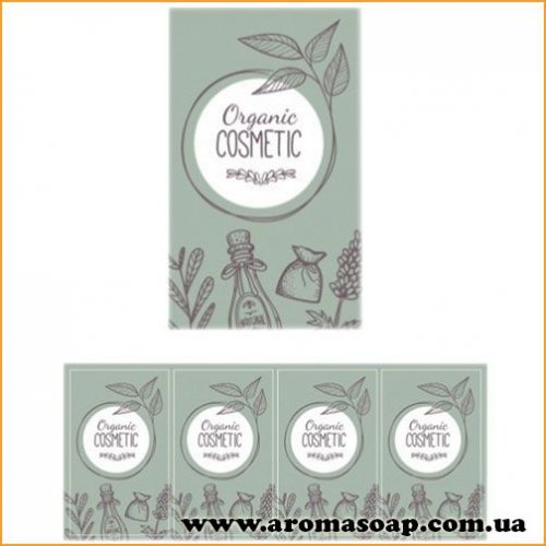 Наклейки №013 4шт Organic cosmetic