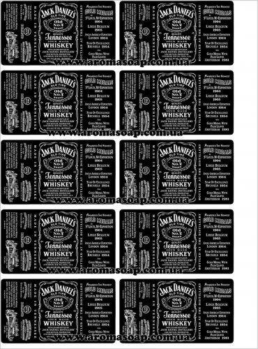 Наклейки на мило Пляшка віскі Jack Daniels