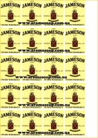 Наклейки на мило Пляшка віскі Jameson