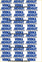 Наклейки на мило Пляшка горілки Absolut