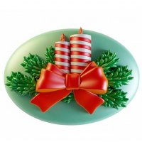 Новогодние свечи элит-форма