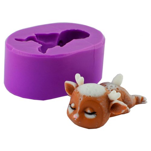 Оленя спляче маленьке 02 3D еліт-форма