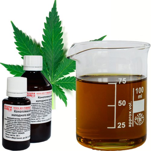 Конопляна олія холодного віджиму