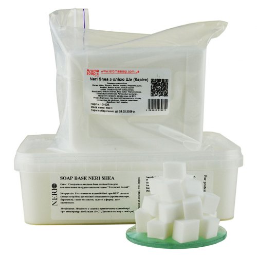 Soap base Neri Shea with Shea butter (Karite) white, Ukraine