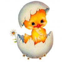 Picture on water-soluble paper P-004