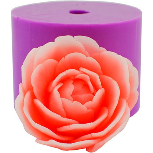 Пион Белла раскрытый бутон 3D элит-форма