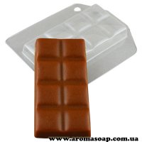 Плитка шоколадки 01 75 г форма пластикова
