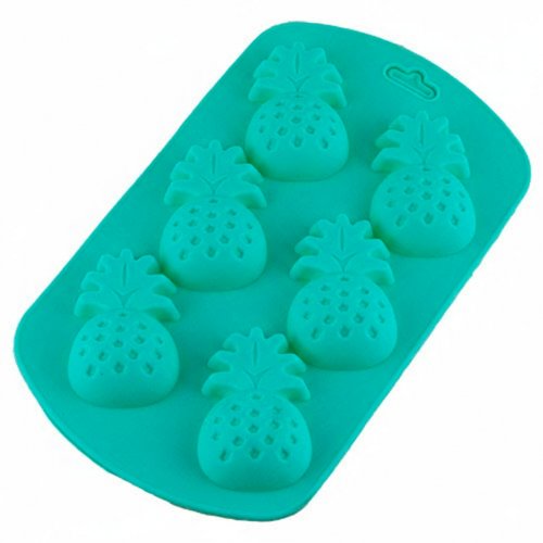 Silicone molds on a plate Pineapples mini