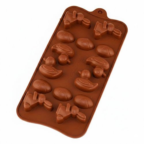 Форма для мыла Уточка, зайчик и яйцо