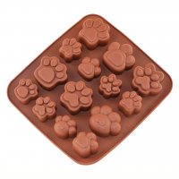 Форма для мила Лапка асорті міні пластина (силікон)